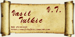 Vasil Tulkić vizit kartica